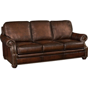 Montgomery Leather Stationary Sofa in Sedona Chateau Brown – Hooker Furniture