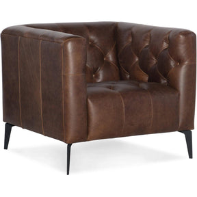 Nicolla Leather Stationary Chair | Hooker