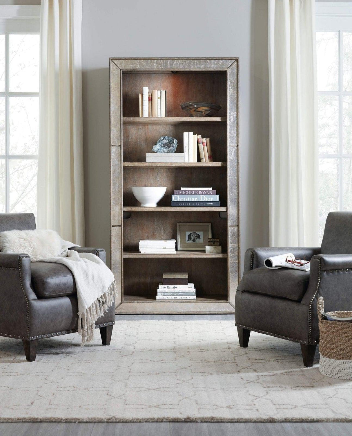 Hooker Furniture Rustic Glam Bookcase