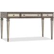 Rustic Glam Leg Desk in White Oak & Eglomise Glass – Hooker Furniture