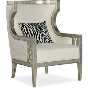 Sanctuary Debutant Wing Chair Jewel Silver – Hooker Furniture