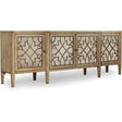 Sanctuary Four-Door Mirrored Console - Surf-Visage | Hooker