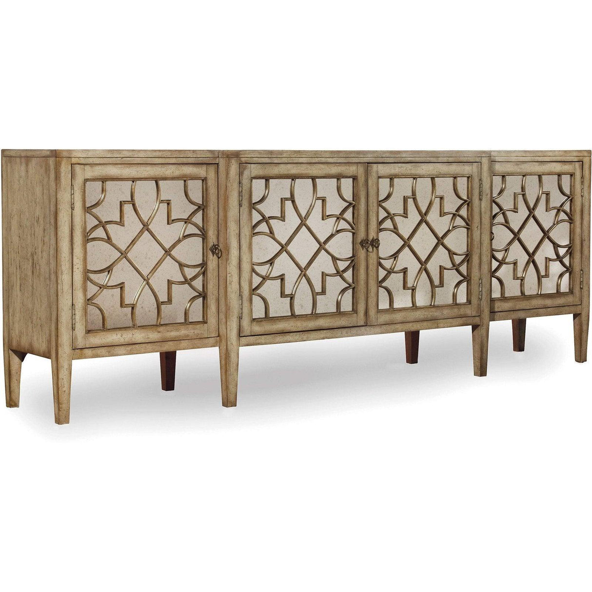 Hooker Furniture Sanctuary Four-Door Mirrored Console - Surf-Visage