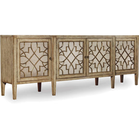 Sanctuary Four-Door Mirrored Console - Surf-Visage | Hooker