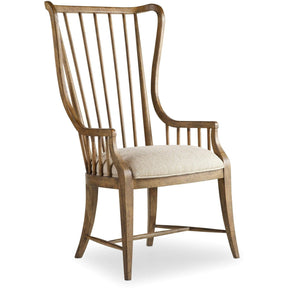 Sanctuary Tall Spindle Arm Chair Antique Hickory – Hooker Furniture