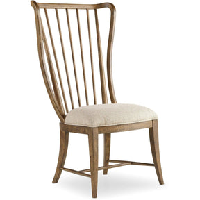 Sanctuary Tall Spindle Side Chair Antique Hickory – Hooker Furniture