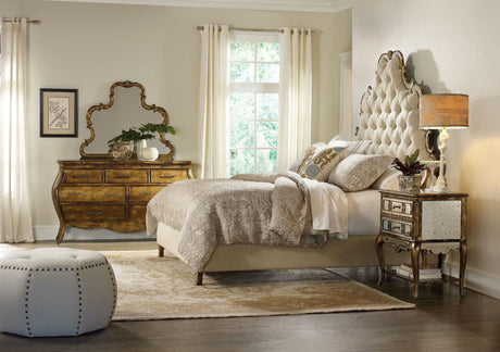 Hooker Furniture Sanctuary Tufted Bed - Bling