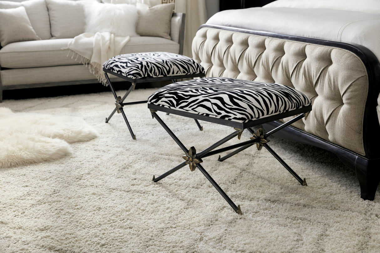 Hooker Furniture Sanctuary Zebre Bed Bench