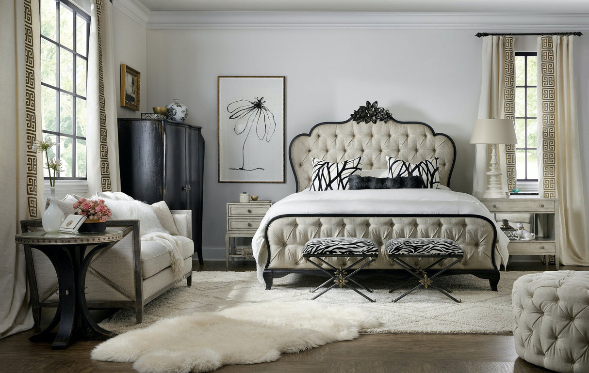 Hooker Furniture Sanctuary Zebre Bed Bench