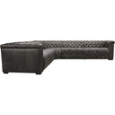 Savion Grandier 130" Tufted Power Reclining Sectional in Top Grain Leather | Hooker