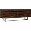 Solstice 78in Entertainment Console in Medium Wood – Hooker Furniture