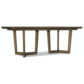 Sundance 118-Inch Rectangular Dining Table in Cliffside Dark Wood Finish – Hooker Furniture