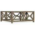 Sundance Square Coffee Table Cliffside Brown | Hooker Furniture - sold by Home Elegance USA