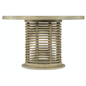 Surfrider 48-Inch Rattan Round Dining Table Driftwood Finish – Hooker Furniture
