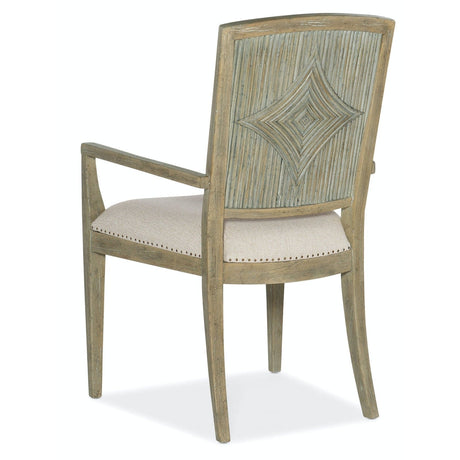 Hooker Furniture Surfrider Carved Back Arm Chair