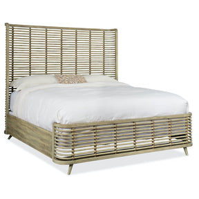 Surfrider Shelter Bed in Driftwood with Hand-Tied Jute Rope | Hooker Furniture