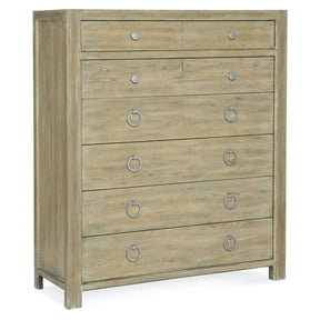 Surfrider Six-Drawer Chest Driftwood Light Wood | Hooker