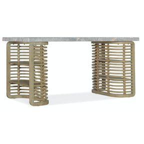 Surfrider 60-Inch Writing Desk in Driftwood Stone Top - Hooker Furniture