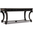 Telluride 66'' Writing Desk in Black Cherry Veneer & Leather – Hooker Furniture