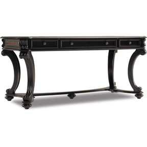 Telluride 66'' Writing Desk in Black Cherry Veneer & Leather – Hooker Furniture