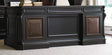 Telluride 76" Executive Desk with Bonded Leather Top and Cherry Veneers | Hooker Furniture