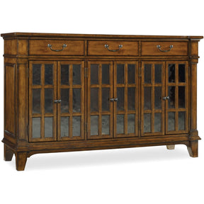 Tynecastle Traditional Buffet Chestnut Alder Wood – Hooker Furniture