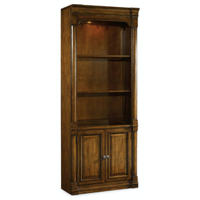 Tynecastle Bunching Bookcase in Alder Veneers Chestnut Finish – Hooker Furniture