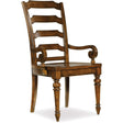 Tynecastle Ladderback Arm Chair Warm Chestnut – Hooker Furniture