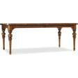 Tynecastle 114-Inch Rectangle Dining Table in Warm Chestnut Alder – Hooker Furniture