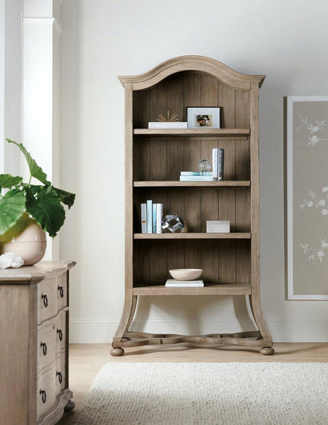 Corsica Bookcase in Acacia Veneers Light Natural Finish – Hooker Furniture