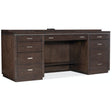 House Blend Computer Credenza 72-Inch Quartered Ash Veneer | Hooker Furniture