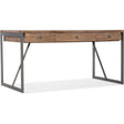 Writing Desk Mango Wood & Gray Metal Frame – Hooker Furniture