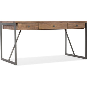 Writing Desk Mango Wood & Gray Metal Frame – Hooker Furniture