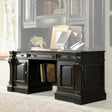 Telluride Computer Credenza in Black Cherry Veneer - Hooker Furniture