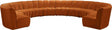 Infinity 10 Piece Modular Sectional In Cognac - 638Cognac-10Pc | Meridian