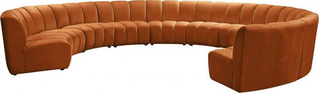 Infinity 10 Piece Modular Sectional In Cognac - 638Cognac-10Pc | Meridian