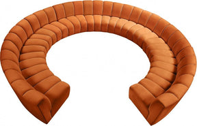 Infinity 11 Piece Modular Sectional In Cognac - 638Cognac-11Pc | Meridian