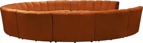 Infinity 11 Piece Modular Sectional In Cognac - 638Cognac-11Pc | Meridian