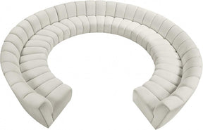 Infinity 11 Piece Modular Sectional In Cream - 638Cream-11Pc | Meridian