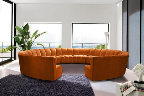 Infinity 12 Piece Modular Sectional In Cognac - 638Cognac-12Pc | Meridian