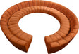 Infinity 12 Piece Modular Sectional In Cognac - 638Cognac-12Pc | Meridian