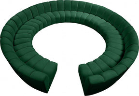 Infinity 12 Piece Modular Sectional In Green - 638Green-12Pc | Meridian