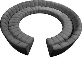 Infinity 12 Piece Modular Sectional In Grey - 638Grey-12Pc | Meridian
