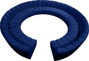 Infinity 12 Piece Modular Sectional In Navy - 638Navy-12Pc | Meridian