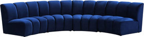 Infinity Modular 4 Piece Sectional In Navy - 638Navy-4Pc | Meridian