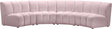 Infinity Modular 4 Piece Sectional In Pink - 638Pink-4Pc | Meridian