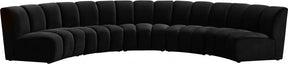 Infinity Modular 5 Piece Sectional In Black - 638Black-5Pc | Meridian