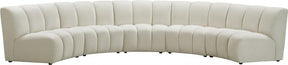 Infinity Modular 5 Piece Sectional In Cream - 638Cream-5Pc | Meridian