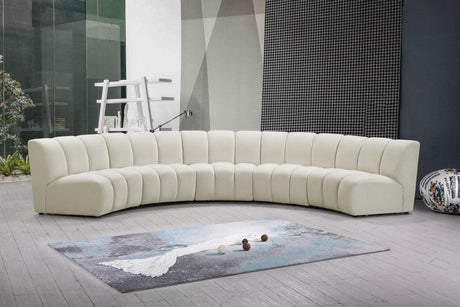 Infinity Modular 5 Piece Sectional In Cream - 638Cream-5Pc | Meridian