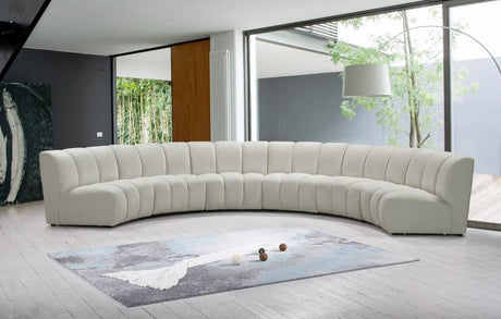 Infinity Modular 6 Piece Sectional In Cream - 638Cream-6Pc | Meridian